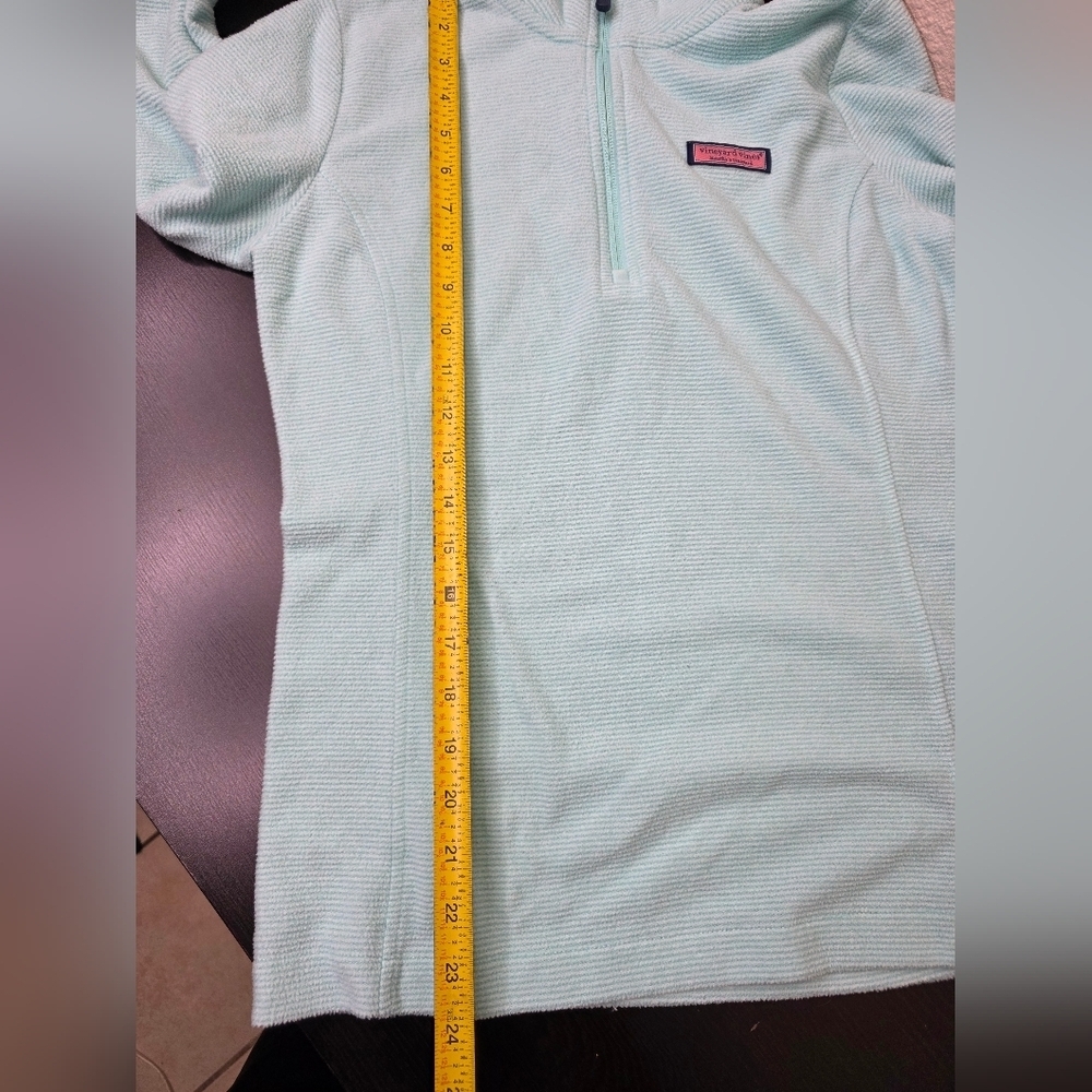 Vineyard Vines Quarter Zip Soft Comfort Sweater Color Mint Size Xxs Pull Over - Picture 14 of 14